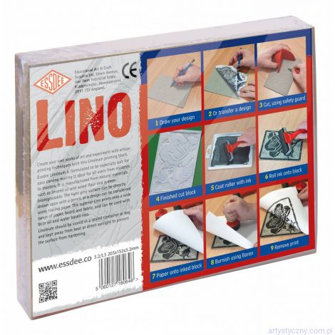 Płyta do linorytu Essdee Lino Szara 15x20x0.3cm